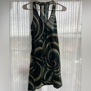 VINTAGE Green Patterned Dress